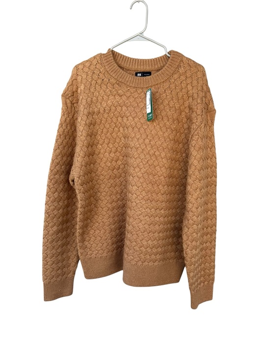 Le 31 Par Simons Other - NWT Le 31 par Simons Chunky Honeycomb Knit Crewneck Sweater Brown S Large Wool